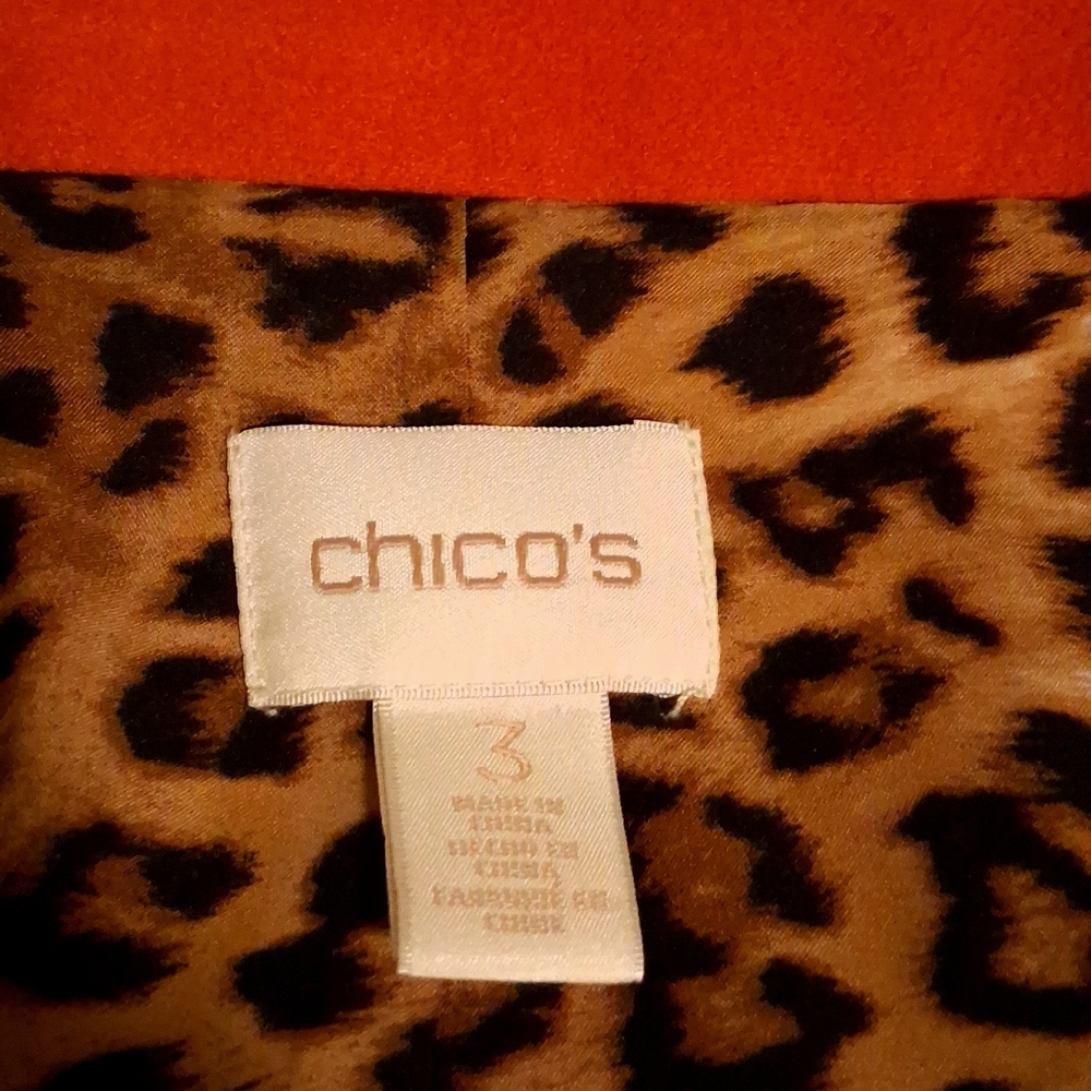 Chico's Wool Swing Jacket Size 3 - Picture 3 of 15
